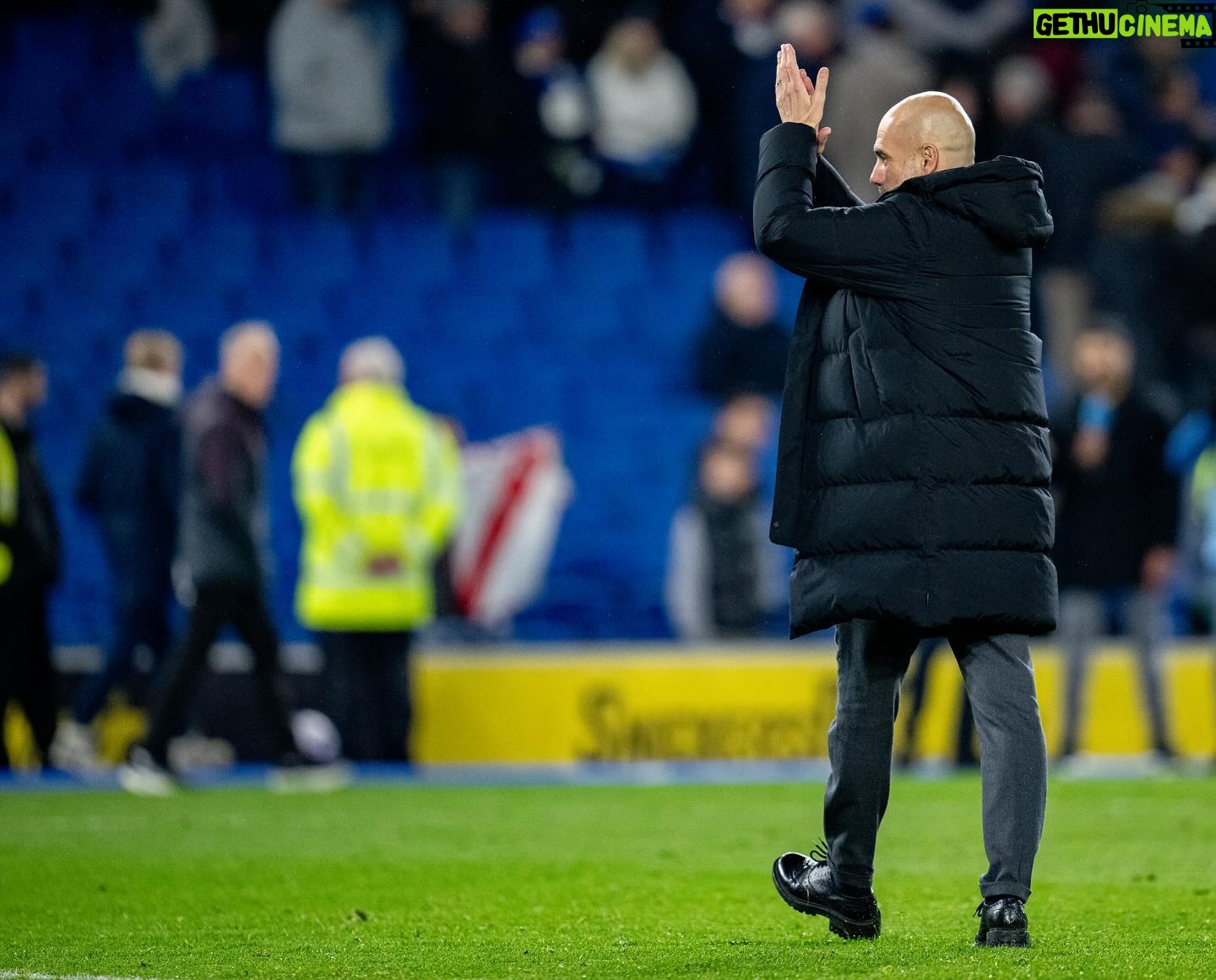 Pep Guardiola Instagram - #premierleague (33) @officialbhafc 0-4 @mancity #bhamci #mancity