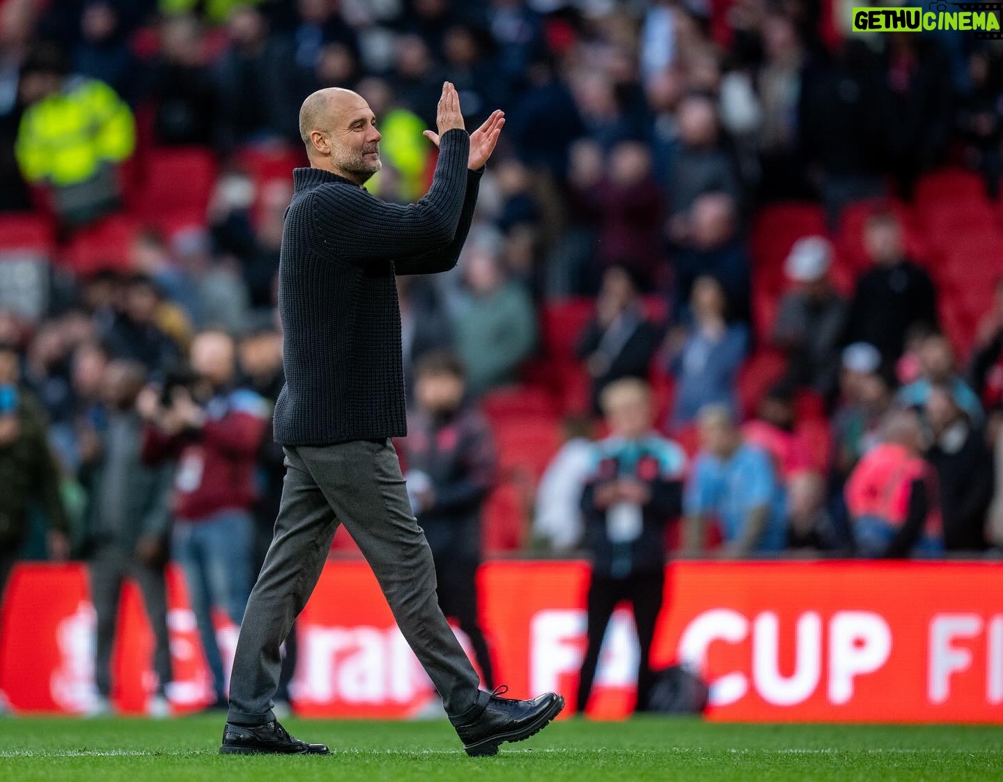 Pep Guardiola Instagram - #facup semi-finals @chelseafc 0-1 @mancity #mancity