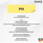 Pepita Instagram – O Rio Grande do Sul precisa de todos nós! Esse momento é de unirmos forças para ajudarmos a população do RS, os animais e cada município afetado por essa tragédia.

Ajude da forma que você puder, seja em doação em dinheiro, em doação de itens, em doação do seu tempo como um voluntário ou simplesmente compartilhando informações reais sobre o que está acontecendo.

Neste post, deixei o PIX de instituições confiáveis e locais que estão recebendo doações! Vamos juntos nessa corrente do bem! #SOSRIOGRANDEDOSUL
