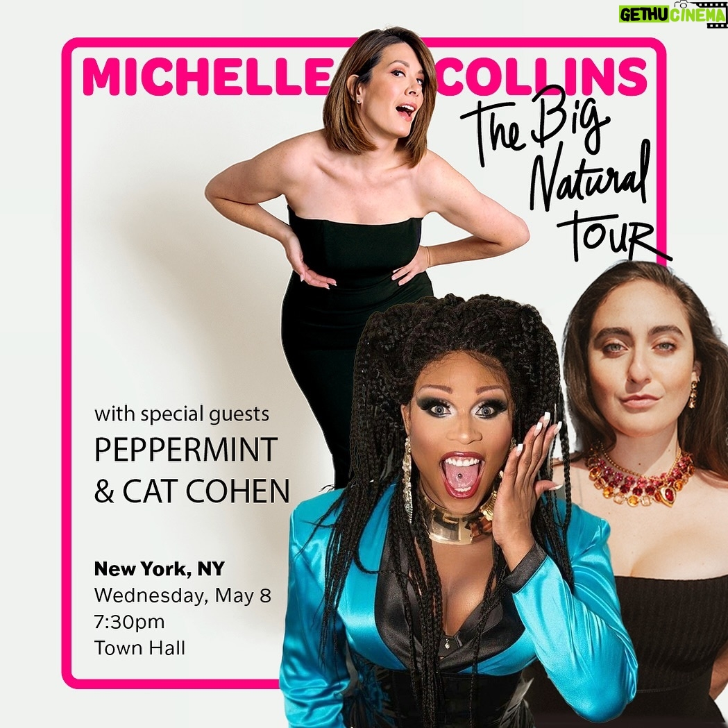 Peppermint Instagram - 🚨 PEPPERMINT & CAT COHEN will be my special guests at the May 8 Town Hall stop of the B*g Natural tour here in NYC‼️ Two of the greatest stunning performers we have and me?!? It’s too much. Ljnk in bjo for info grab your 🎟️ now for the comedy event of the season 😍😍😍
