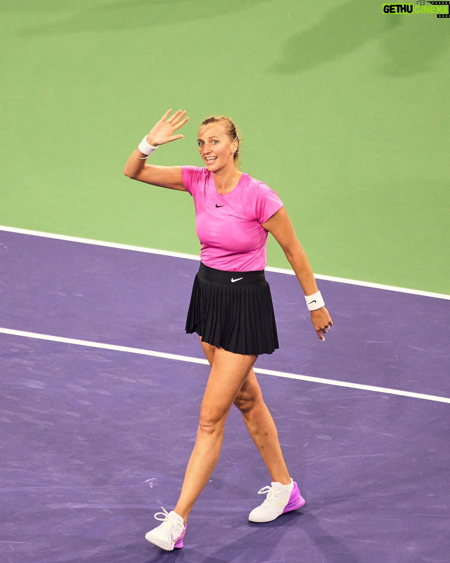 Petra Kvitová Instagram - Ah Indian Wells, always a challenge, always a pleasure. There is no place quite like it… until next time @bnpparibasopen ❤️👋