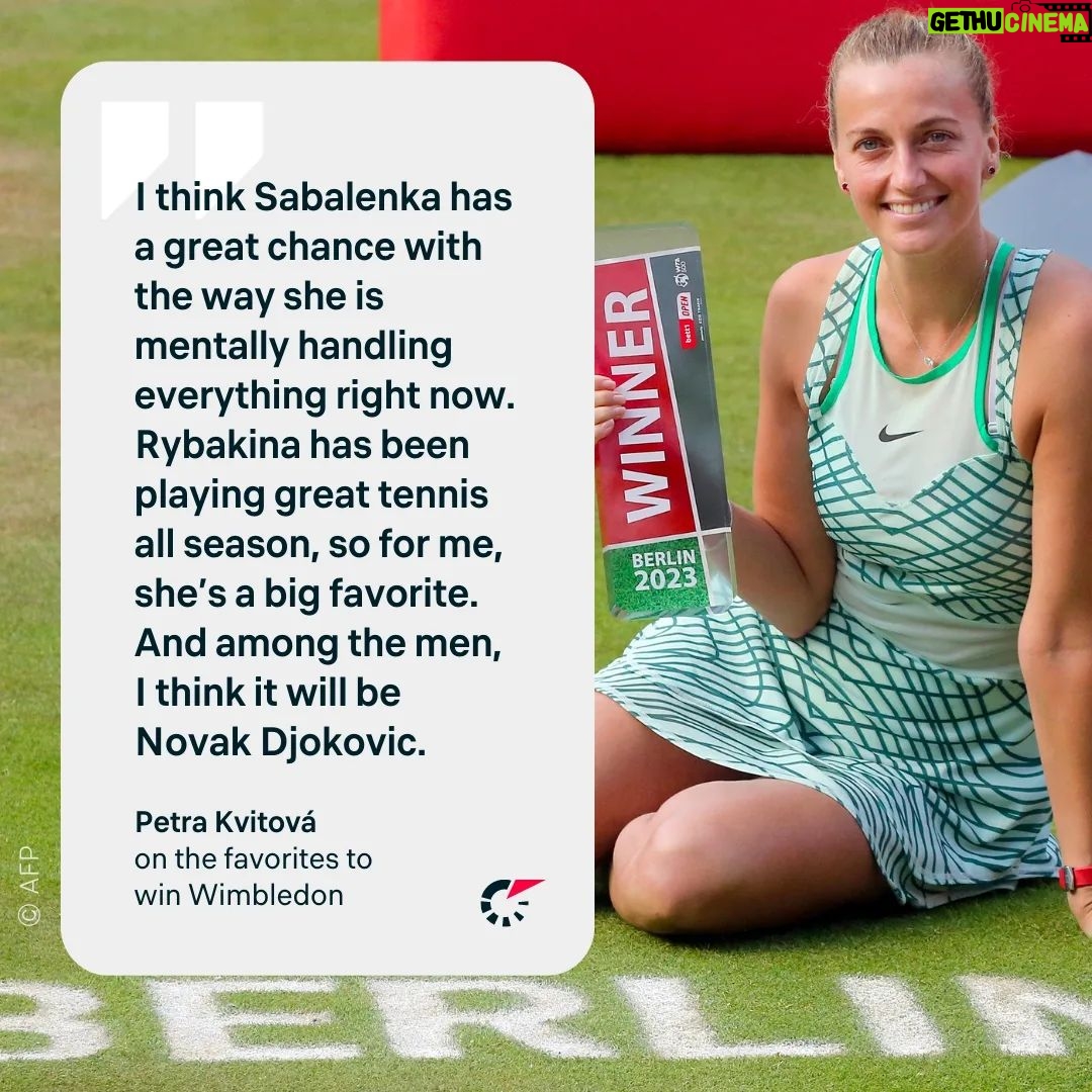 Petra Kvitová Instagram - Wimbledon may be @petra.kvitova's favorite tournament, but she has others in mind as favorites to win this year. 🏆 Read our exclusive interview with the two-time champion at the All-England Club – the link is in the bio! 🔗