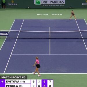 Petra Kvitová Instagram - That fourth match point save 😳

INCREDIBLE fighting spirit from @petra.kvitova 🙌

Through to the last eight in #TennisParadise!