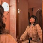 Peyton Elizabeth Lee Instagram - Scenes from a pink bathroom