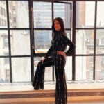 Phillipa Soo Instagram - Love a uniform. And put a flower on it. @adamlippes and @jenniferfisherjewelry Styled @cristinaehrlich HMU @seijinyc @miajonesmua … #pressday