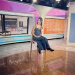 Phillipa Soo Instagram - Denim denim denim please @oscardelarenta @jenniferzeunerjewelry @todayshow Hair @seijinyc MU @miajonesmua Styled by @cristinaehrlich #press #camelotbroadway