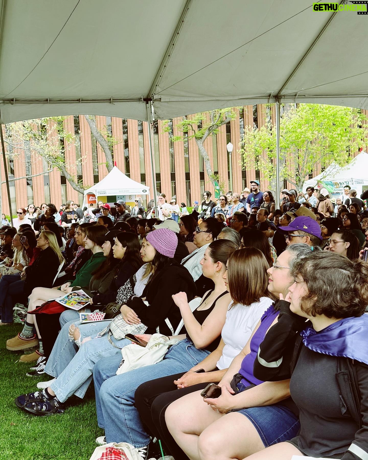 Phillipa Soo Instagram - Had an amazing time at @latimesfob Children’s Stage💛🦋 @marispasqualedoran and I had an amazing conversation with the wonderful Jenny Gold from the @latimes about #PiperChenSings. Thank you to everyone who shared with us all the ways you feel butterflies in your belly, and what you do to help yourselves feel brave. We are so inspired by each and every one of you. @piperchenofficial Photo credit @imellenwilliams