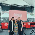 Phillipa Soo Instagram - Had an amazing time at @latimesfob Children’s Stage💛🦋 @marispasqualedoran and I had an amazing conversation with the wonderful Jenny Gold from the @latimes about #PiperChenSings. Thank you to everyone who shared with us all the ways you feel butterflies in your belly, and what you do to help yourselves feel brave. We are so inspired by each and every one of you. @piperchenofficial Photo credit @imellenwilliams
