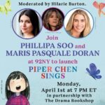 Phillipa Soo Instagram - Absolutely over the moon 🌙 💫 to have @hilarieburton joining us as moderator for our book launch event @92ndstreety We would love to see you there to celebrate #PiperChenSings get your tickets here 👇 Link in bio https://www.92ny.org/event/phillipa-soo-and-maris-pasquale-doran
