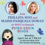 Phillipa Soo Instagram - Join me and @marispasqualedoran, and help us celebrate the launch of our children’s book, Piper Chen Sings 🦋Ticket link in bio. @92ndstreety @randomhousekids @dramabookshop #childrensbooks #piperchensings https://www.92ny.org/event/phillipa-soo-and-maris-pasquale-doran