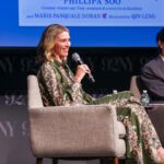 Phillipa Soo Instagram - What a night 🦋🩵 Thank you to everyone who came out for the Piper Chen Sings book launch. We are so grateful for all of your support. And a HUGE Thank you @hilarieburton for moderating our conversation about our sweet book. (If you haven’t already, read her newest book #grimoiregirl and be prepared to feel all the joy!) Hilarie, your spirit and enthusiasm was the cherry on top of a soulful and celebratory day! And to everyone who we met at the signing…We feel the love! Thank you for sharing your stories and supporting ours! Love, Pippa and Maris #piperchensings #piperchen @qinillustrations @marispasqualedoran @piperchenofficial @randomhousestudio @hilarieburton @92ndstreety Photo credit Karl Ault/Michael Priest Photography