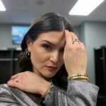 Phillipa Soo Instagram - Game Day @raiders 🖤🩶🖤🩶 Styled by CE @cristinaehrlich @bridgetblacksten Dress @ronaldvanderkemp Jewels @nikoskoulisjewels @musexmuse Shoes @louboutinworld @migueljuliobeauty