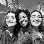Phillipa Soo Instagram - How much joy could there possibly be in one photo?!?!? @sarabareilles @reneeelisegoldsberry @lctheater @camelotbway #camelotbroadway #lctheater