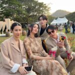 Phiravich Attachitsataporn Instagram - มีแค่ภาพกลางวัน เพราะกลางคืนตึงเกินน ยินดีกับบ่าวสาวด้วยนะะ สนุกสุดเหวี่ยงงง #herManhisNatty