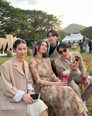Phiravich Attachitsataporn Instagram - มีแค่ภาพกลางวัน เพราะกลางคืนตึงเกินน

ยินดีกับบ่าวสาวด้วยนะะ สนุกสุดเหวี่ยงงง 
#herManhisNatty