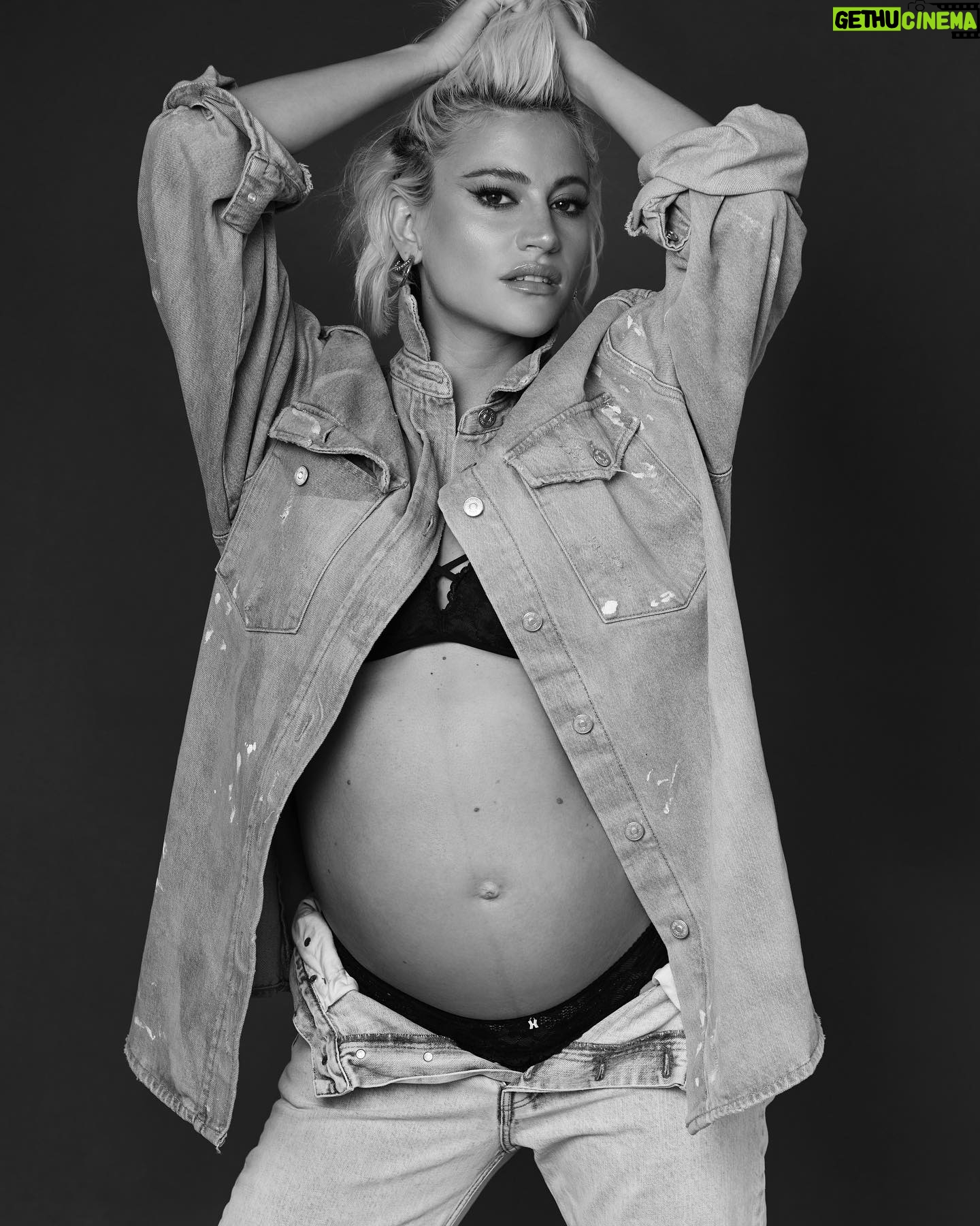Pixie Lott Instagram - the countdown is on 🐝✨ photog - @annafowlerphotog make up, hair - @staceylaceymua wearing - @savagexfenty @badgalriri