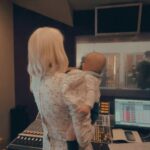Pixie Lott Instagram - fuzzy loves being in the studiooooooo⚡️ @tommitchener @korerecording