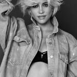 Pixie Lott Instagram - the countdown is on 🐝✨ photog - @annafowlerphotog make up, hair - @staceylaceymua wearing - @savagexfenty @badgalriri