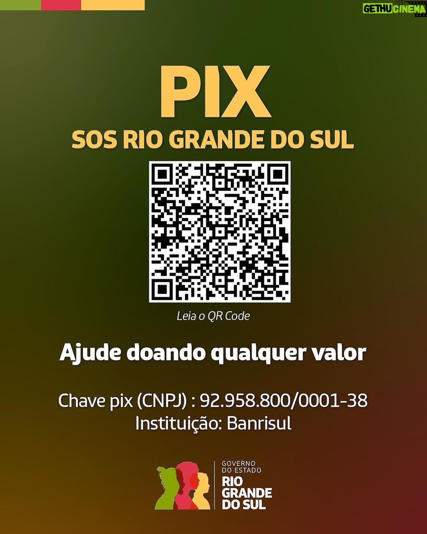 Pocah Instagram - O Rio Grande do Sul tá precisando da nossa ajuda, aqui tem mais informações divulgadas pelo @governo_rs Quem puder ajudar com doação, o hemocentro está precisando de doações urgentes e o governo abriu uma chave pix e liberou um endereço pra entrega de itens pessoais. Vamos todos orar pelo RS 🙏🏽