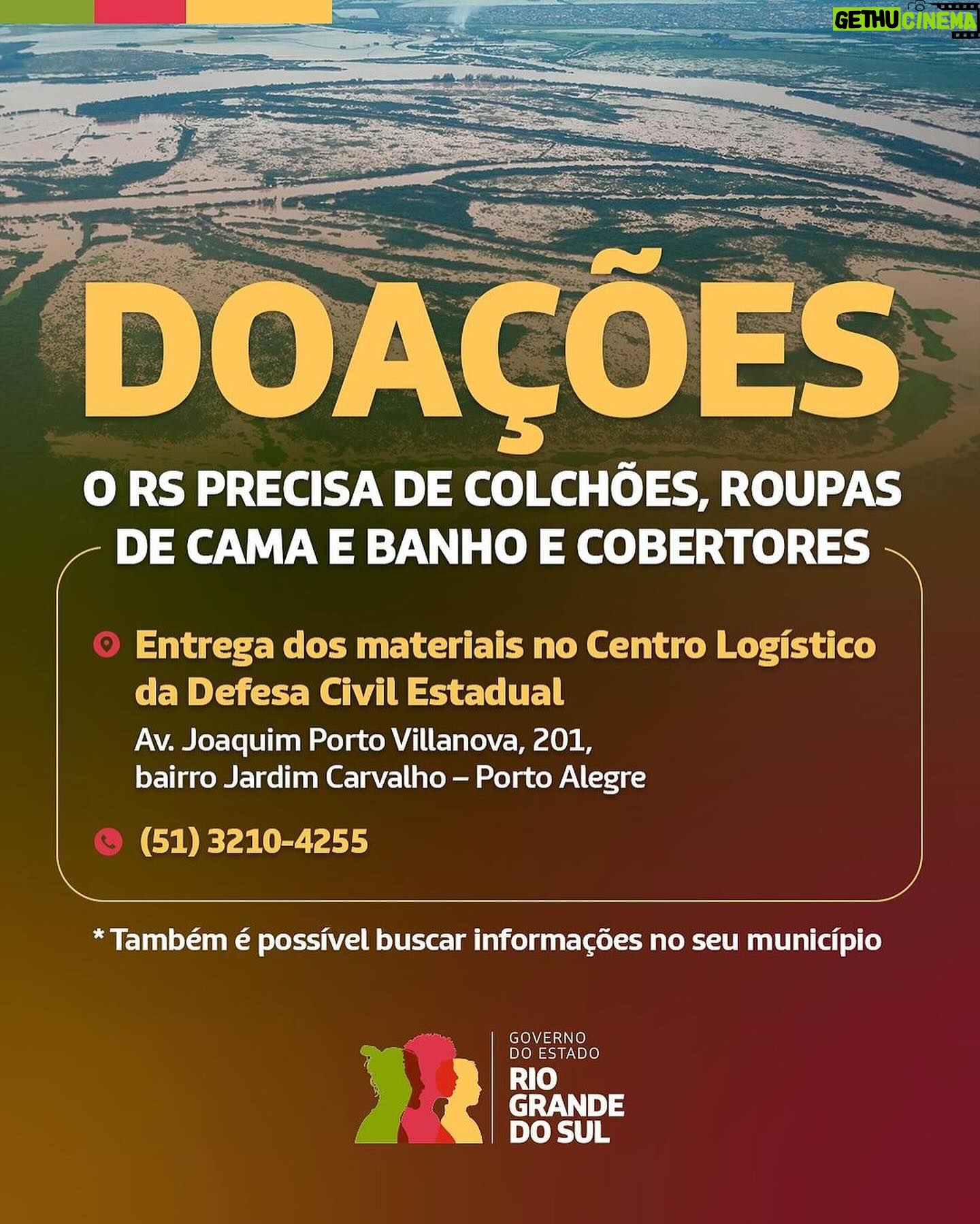 Pocah Instagram - O Rio Grande do Sul tá precisando da nossa ajuda, aqui tem mais informações divulgadas pelo @governo_rs Quem puder ajudar com doação, o hemocentro está precisando de doações urgentes e o governo abriu uma chave pix e liberou um endereço pra entrega de itens pessoais. Vamos todos orar pelo RS 🙏🏽