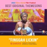Pokwang Instagram - Yung kinanta talaga ni Uge ang “Finggah Lickin” LIVE sa stage 🤣 #BeckyAndBadette #EugeneDomingo #Pokwang #TeresaBarrozo #MMFF2023