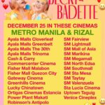 Pokwang Instagram – Tara na sugod sa mga sinehan at magsaya  makitawa sa comedy movie ng taon #BeckyandBadette narito po ang mga listahan ng sinehan… Merry Christmas po 🎄❤️