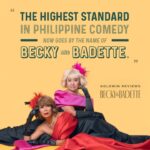 Pokwang Instagram – “The highest standard in Philippine comedy
now goes by the name of 𝘉𝘦𝘤𝘬𝘺 & 𝘉𝘢𝘥𝘦𝘵𝘵𝘦.”

Read full movie review here:
www.goldwinreviews.com/post/becky-and-badette

#goldwinreviews #BeckyAndBadette #EugeneDomingo #Pokwang #JunRoblesLana #MMFF2023