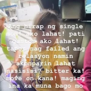 Pokwang Instagram - Ang hirap maging single mom lalo na sa panahon ngayon, ako lahat! gastusin, oras sa bata, emosyon, ako lahat! tapos nag failed ang relasyon ako parin ang nasisisi?? bitter ka! move on kana! maging nanay ka muna bago mo i invalidate ang nararamdaman ng isang kagaya ko wag kang makasawsaw lang! hindi mo alam ang iyak ko sa gabi kapg nagiisa nalang ako, hindi mo naririnig mga dasal ko dahil hindi ka Dios.