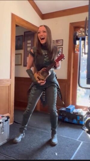 Pom Klementieff Instagram - Have you seen #GotGVol3 yet??? Helloooooooooo it’s me Mantis I just love making @jamesgunn laugh 😂