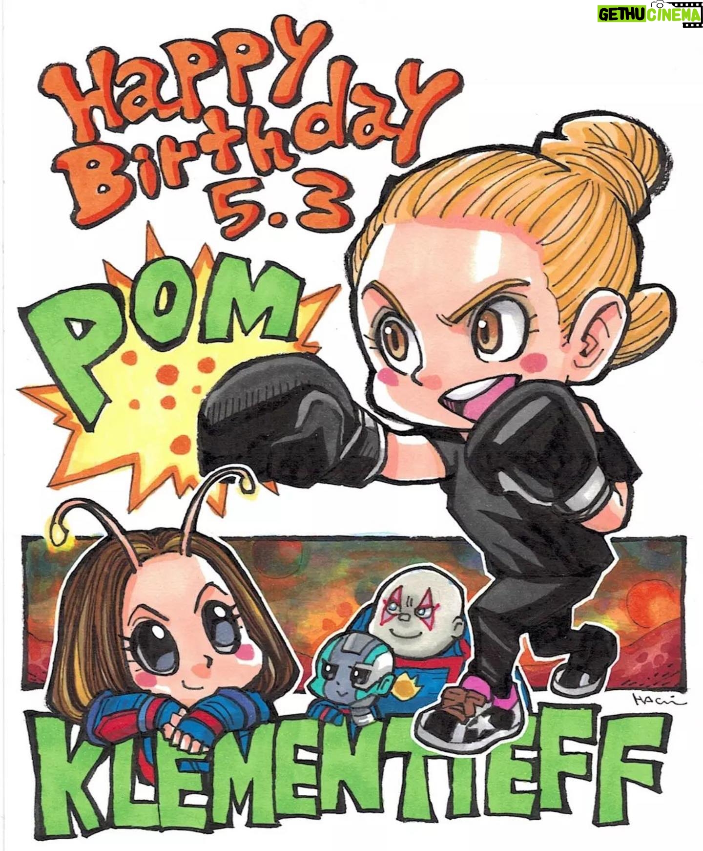 Pom Klementieff Instagram - 💚💚💚 #Repost @miz_no_8ight ・・・ 【Happy Birthday Pom-san】 ・ 本日5月3日は、Pomさんの誕生日! ポムさんの誕生日と『GOTG vol.3』の日本公開日が同じという巡り合わせも素敵です! 誕生日おめでとうございます!! ________ Today, May 3, is Pom-san birthday💚 The coincidence of Pom's birthday and the Japanese release date of "GOTG vol. 3" is also wonderful!! Happy Birthday to you and your family!!💚 ________ ・ #Pomklementieff #Pomantis #Gotg #illustration #ポムクレメンティエフ #アナログイラスト