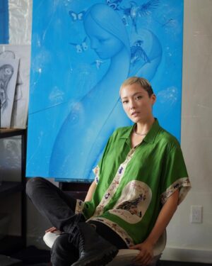 Pom Klementieff Instagram - 💫🦋💫 @jamesjeanart 💫🪼💫