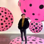 Pom Klementieff Instagram - ⚫️💗⚫️💗⚫️ Dots Obsession 💗⚫️ 💗⚫️ 💗 Yayoi Kusama ⚫️💗⚫️💗⚫️ #EveryDayIPrayForLove #YayoiKusama ⚫️💗⚫️💗⚫️
