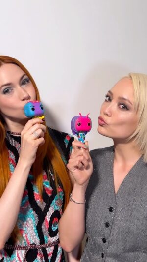 Pom Klementieff Instagram - 💚💙💜 #nebulaandmantis #GotGVol3 💜💙💚