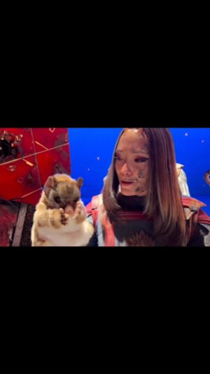 Pom Klementieff Instagram - #repost @jamesgunn 
👽 

Pom is weird.
#gotgvol3 
#guardiansofthegalaxyvol3