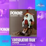 Pomme Instagram - la tournée est la chose la plus merveilleuse qui me soit arrivée. le consolation tour est nommée pour le concert de l’année aux @lesvictoires :’) j’aime mon groupe, j’aime mon équipe, j’aime faire des concerts plus que tout au monde. merci d’être venu.e.s par milliers à la messe de consolation. 🖤