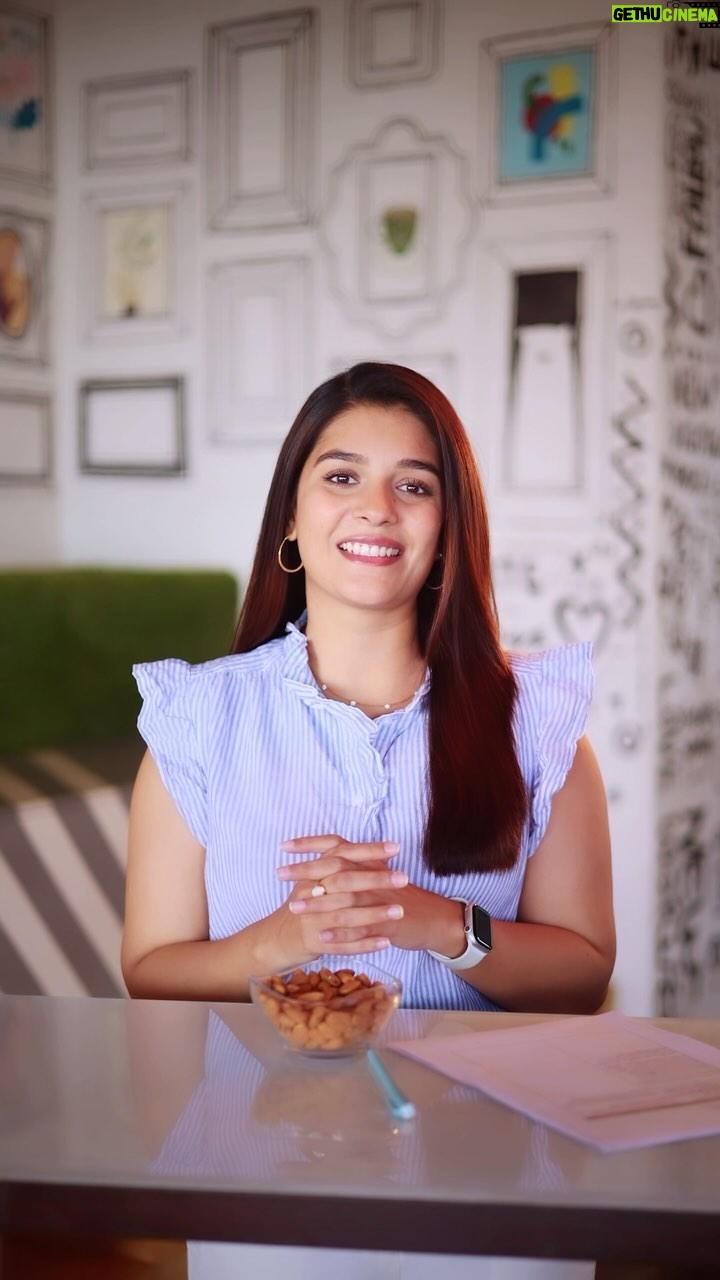 Pooja Gor Instagram - People often say that beauty comes from within, and they are right! Since, we all are just mostly busy and caught up the entire day we forget or loose out on giving our body the nutrients it requires on a daily basis! Hence I have adopted the habit of eating handful of almonds before starting my day cause it not only gives my body the right nutrients but also helps my skin glow from within 🤫 So what are you waiting for? Add a handful of Calfornia Almonds to your daily to-do list! #StaybeautifulWithAlmonds #skin #hair #healthy #healthysnacking #almonds #energy #paidpartnership #collab