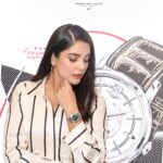 Pooja Gor Instagram - Time flies, but style is eternal. ⏳ Immersed myself in the world of @longines at a captivating event, learning about their legacy and admiring exquisite timepieces straight from the Swiss museum. Thanks for the fascinating journey, Daniel Hug! #EleganceIsAnAttitude #Longines #Timepiece #WatchLovers #SwissMade #LuxuryWatches #VintageStyle #Timeless
