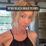 Portia de Rossi Instagram - I was so sick of frying my hair with hot tools and I started looking into perms! After extensive research I found @curlcult Janine Jarman who worked with chemists from around the globe to develop her patent pending formula. The Beach Wave Perm is healthier for your hair, vegan, and best of all effortless! No more hot tools!! PS…I’m not paid to do this! I just really want to show all the folks who thought I was crazy for wanting a perm! You know who you are…😘😘😘