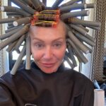 Portia de Rossi Instagram - THIS IS A PERM, PEOPLE!! I am so impressed with Janine Jarman @curlcult @janinejarman curlcult.com that I had to post the ugliest pic of myself getting a perm just to prove to you what a genius this woman is! @curlcult has created a patent pending formula which makes beach waves a reality. It’s vegan, my hair feels healthy, and no more hot tools. I love it. I air dry my hair and I always have loose waves no matter how humid it is outside. Btw—I am not getting paid for this. I just had to let everyone know that I’m bringing the perm back 😜😃