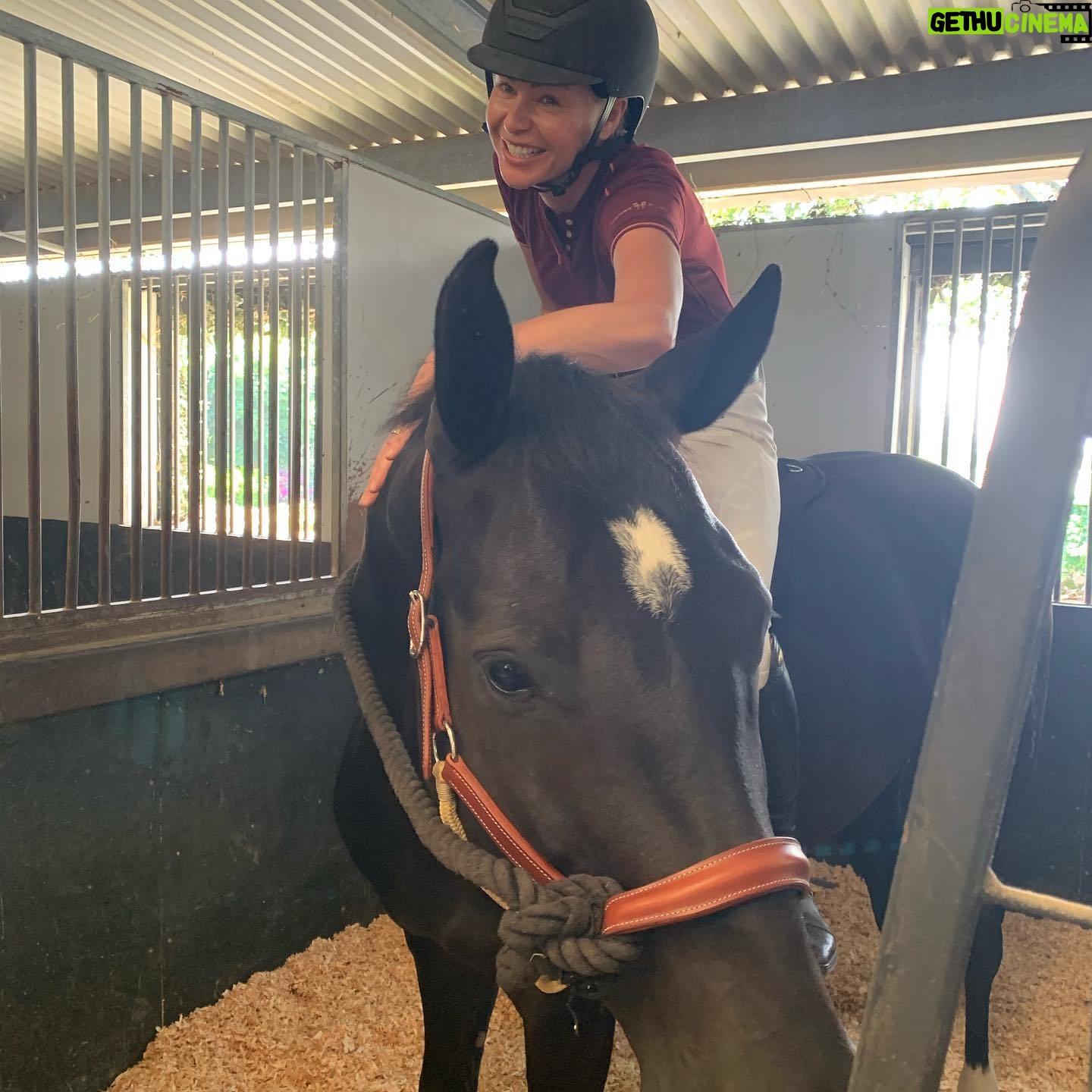 Portia de Rossi - 68.4K Likes - horsing around....on national #ilovehorsesday