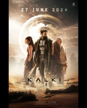 Prabhas Instagram - Get ready to dive into the FUTURE from June 27th, 2024 in theatres near you ❤️‍🔥
#Kalki2898AD

@amitabhbachchan @ikamalhaasan @deepikapadukone @nag_ashwin @dishapatani @vyjayanthimovies

 #Kalki2898ADonJune27