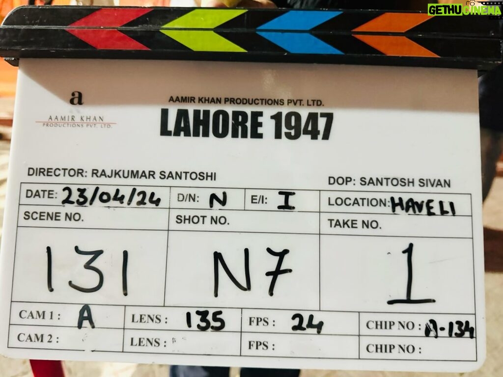 Preity Zinta Instagram - On set for Lahore 1947 🎥🌟❤️ #newmovie #shoot #ting