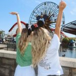 Pressley Hosbach Instagram - us at 7am in @disneyland 😇 #hostedbydisney #pixarfest2024 @disneyparks