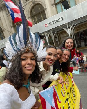 Princess Nokia Instagram - Yesterday was an absolute dream come true. Thank you @workingfamilies & @aoc for inviting me to March aboard your float at the Puerto Rican Parade. My heart is so full, I felt so at home, and made so many new friends. Alexandria, my darling sister. Sharing this moment with  you was a life changing milestone. You are so cherished and loved. I am so proud and in awe of the work you do on the behalf of our communities with the @workingfamilies and in Congress. @britt4congress @anamariaforny & @tiffany_caban I am also so proud of your political contributions and activism that you do on behalf of our people. You inspire me DEEPLY. Your are such lovely beautiful individuals. It was an honor to meet you all . Together we have all made our ancestors proud 🥹🥲💐💞🪶