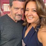 Priscilla Vargas Instagram - Miren con quien estoy!!!!!! En Madrid con mi nuevo amigo @antoniobanderas Un privilegio estar con uno de los mejores actores del mundo. Más de 4 décadas de trayectoria e inolvidables personajes. Ahora en el lanzamiento de su nuevo perfume #THEICONwoman #BANDERASperfumes #BANDERASMETAVERSE