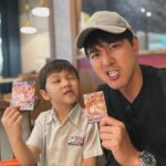 Priscilla Wong Instagram - 團聚了❤️ 馬來西亞的第一天🌈 很努力幫契仔砌高達公仔和打Pokemon的一天