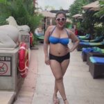 Priya Gamre Instagram – Pool day.🌈
.
@luckysaini95 @luckkysaini95