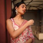 Priya Varrier Instagram - 🌷 Wearing: @pranaahbypoornimaindrajith HMU & Styling: @ashna_aash_ Photography: @premsampaul Jewellery: @golden_cup_fashion_jewellery