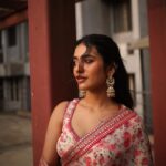 Priya Varrier Instagram - 🌷 Wearing: @pranaahbypoornimaindrajith HMU & Styling: @ashna_aash_ Photography: @premsampaul Jewellery: @golden_cup_fashion_jewellery