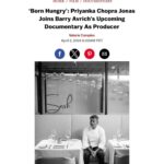 Priyanka Chopra Instagram - Aligning with stories and filmmakers that have the ability to move the audience by having a unique point of view is what we always look for at @purplepebblepictures. @barryavrich22’s new feature documentary, Born Hungry is exactly that. I was so moved by Sash’s incredible story of resilience and determination, and also that it is an amazing rendition of an extremely sensitive story, it was a no-brainer for us to collaborate. We cannot wait to share this story with you.
